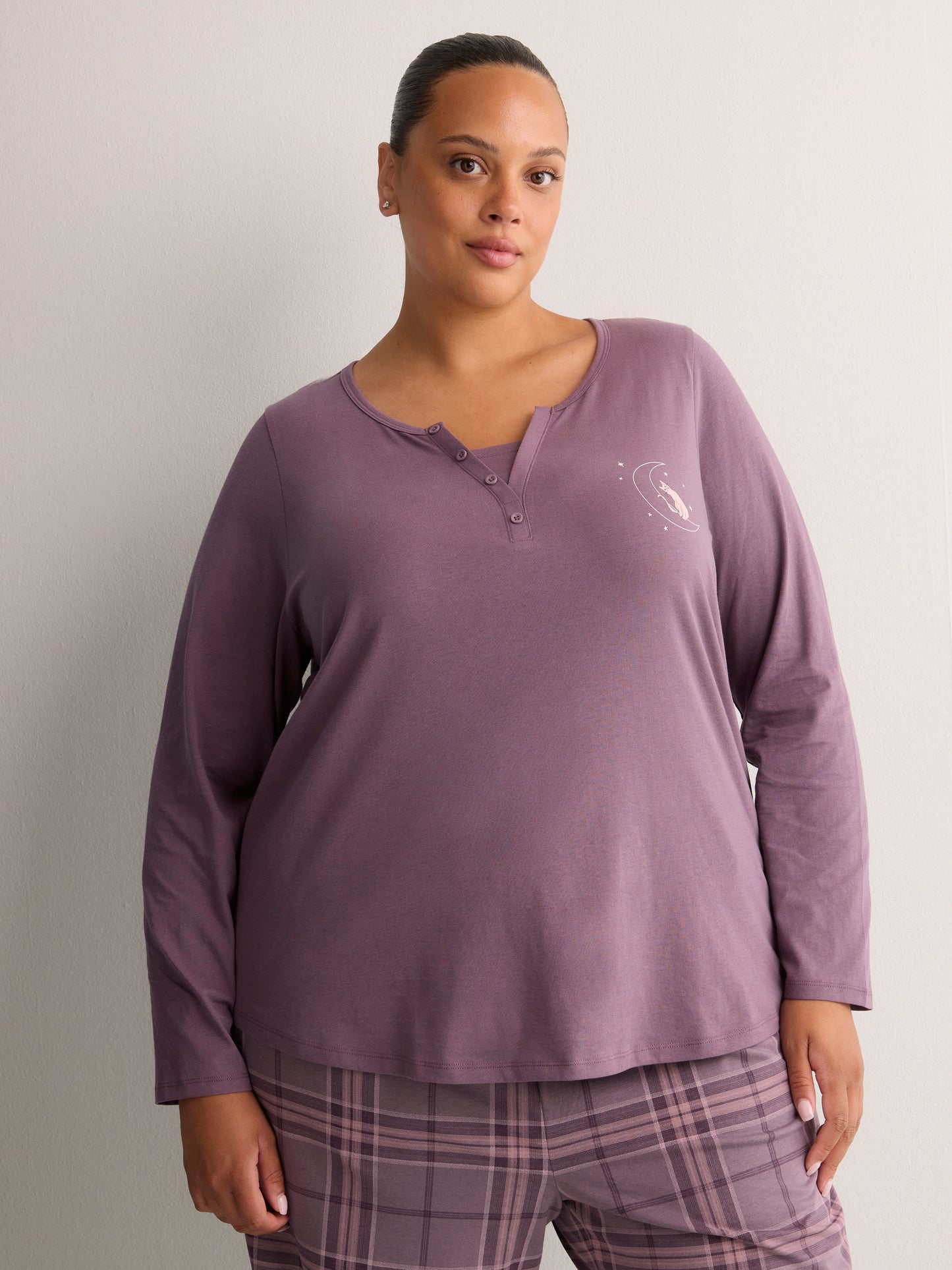 Modern-Fit Fooler Henley Pyjama Top - tiVOGLIO