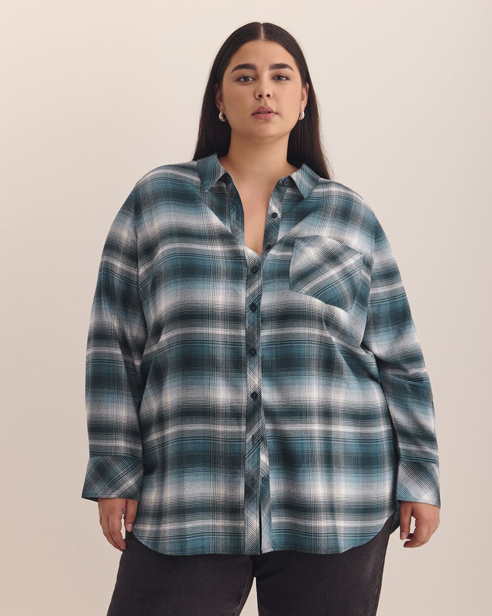 Plaid Flannel Buttoned Down Shirt