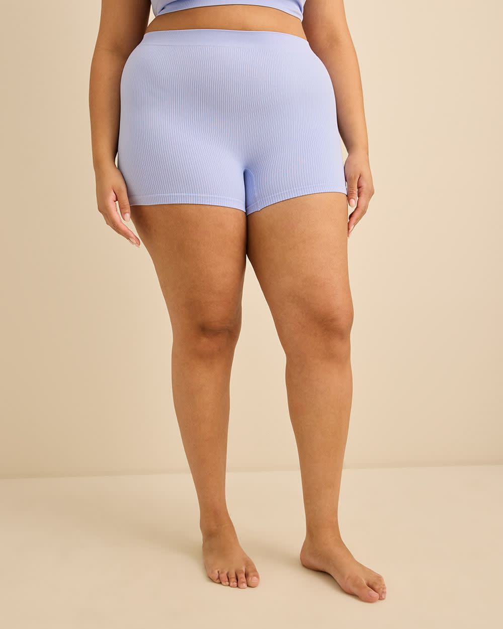 Seamless Rib Knit Boyshort - tiVOGLIO
