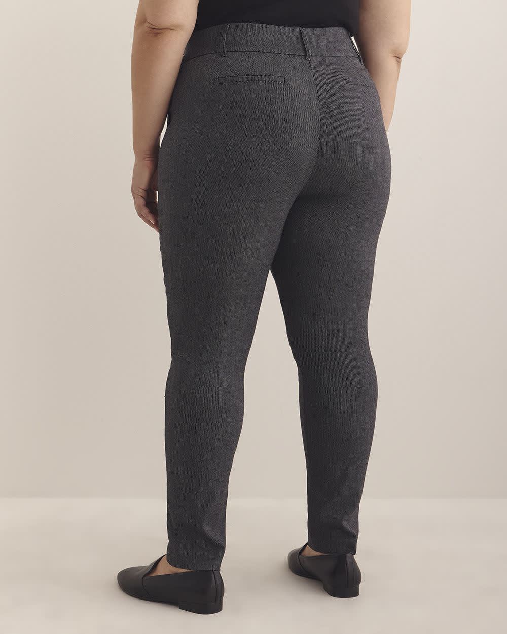 Petite, Grey Skinny-Leg Savvy Pant - PENN. Essentials