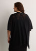 Mixed Pattern Knit Cape