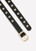 Studded Belt with Rectangular Buckle