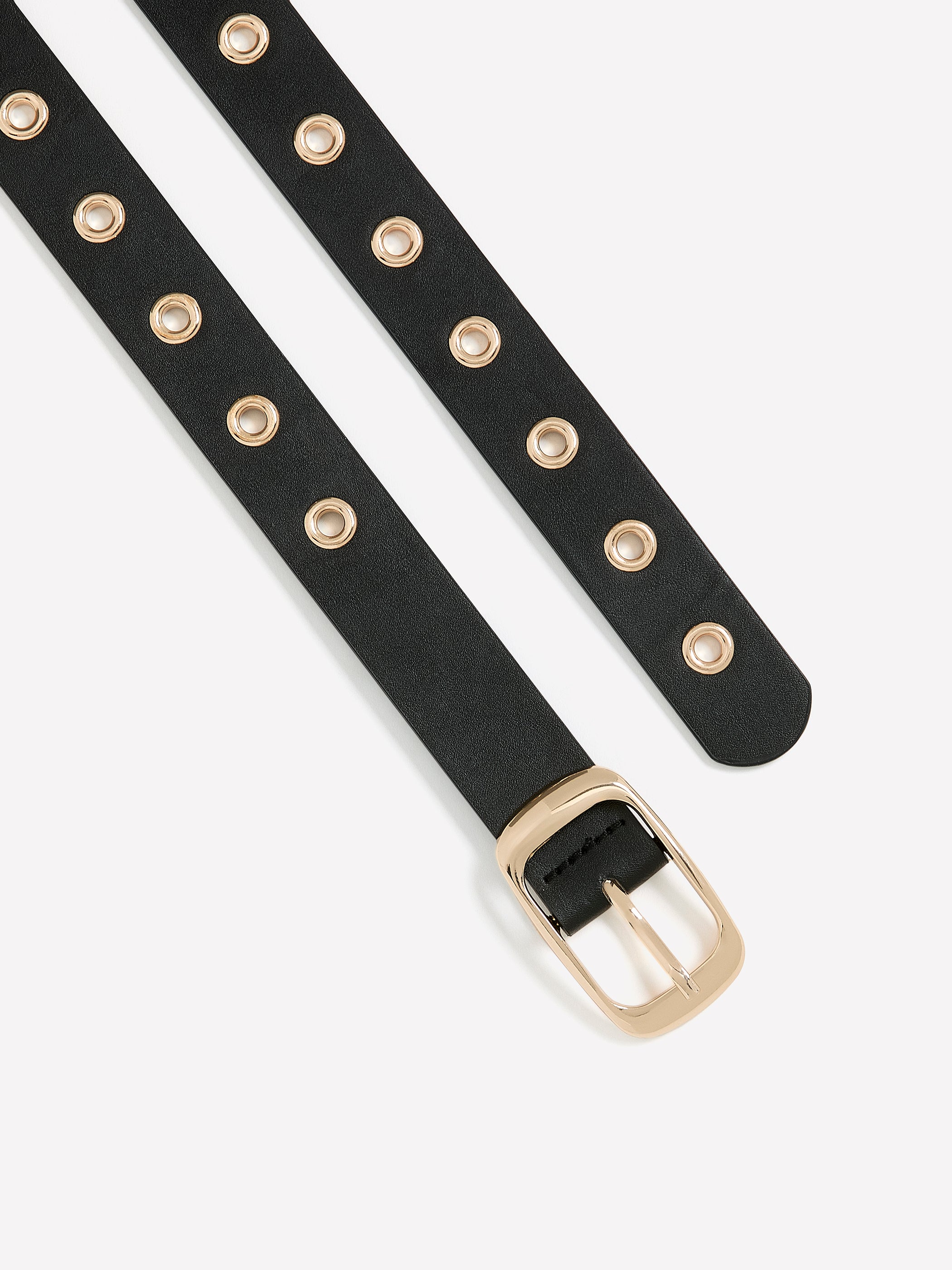 Ceinture à rivets avec boucle rectangulaire