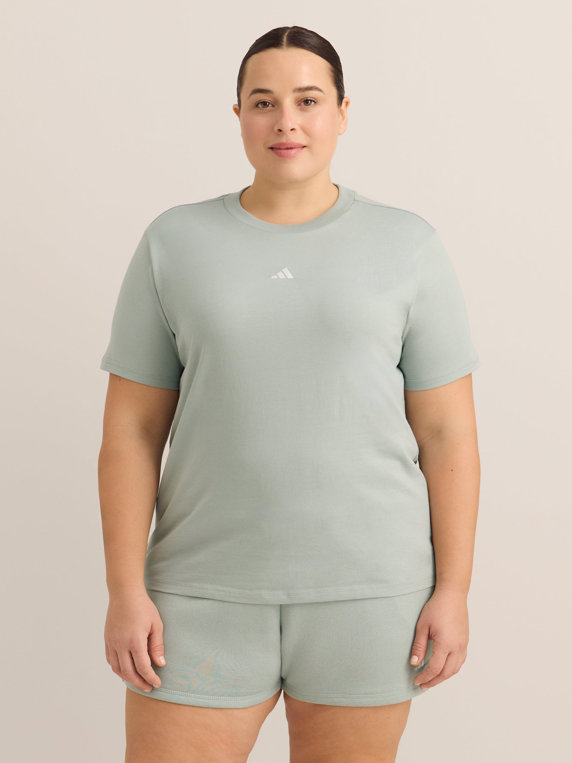 Essentials Crewneck Tee with Small Logo - adidas