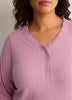 Modern-Fit Pointelle Henley Sleep Top - tiVOGLIO