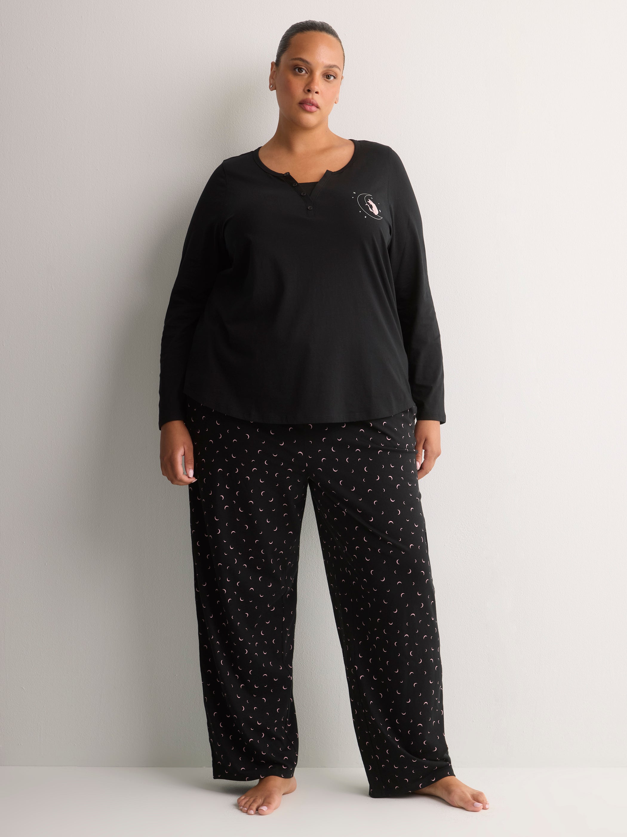 Modern-Fit Fooler Henley Pyjama Top - tiVOGLIO
