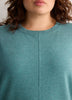 Grey French Terry Fashion Tunic Sweatshirt - Active Zone