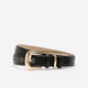 Denim Belt with Heart-Shaped Eyelets
