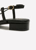 Extra Wide Width, Low Block-Heel Beaded Sandal
