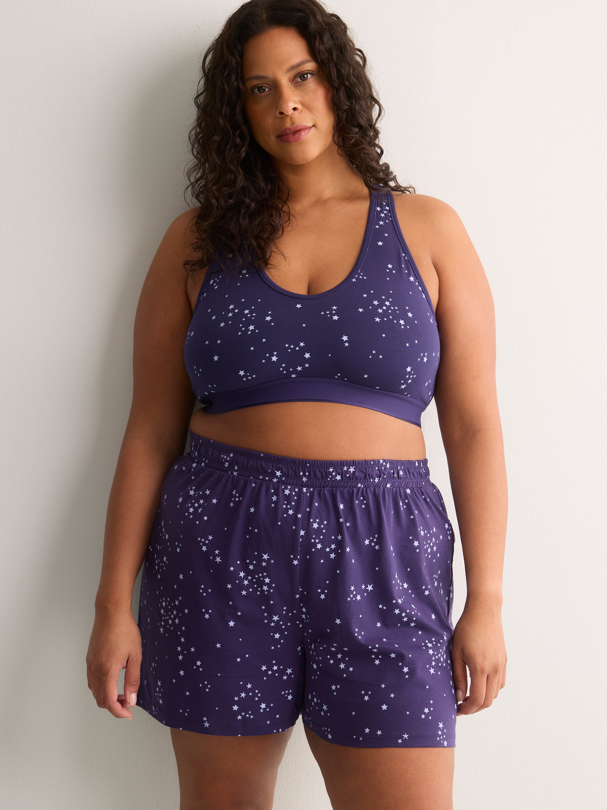 Star-Print Cotton Knit Boxer - tiVOGLIO