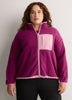 Short Polar Fleece Jacket with Contrast Trim - Active Zone