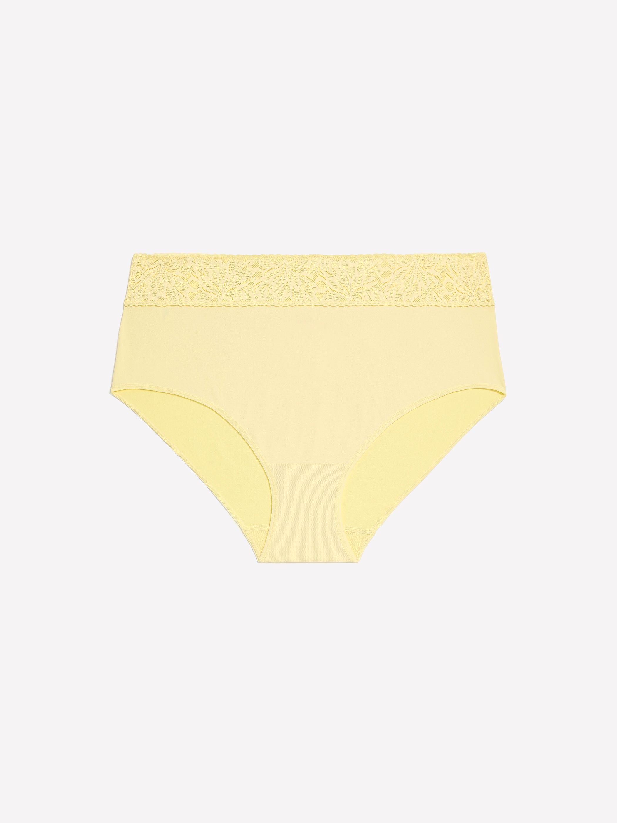 Seamless Full Brief with Lace-Trim Waistband - ti Voglio