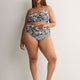 Black Seashell High-Rise High-Leg Swim Brief
