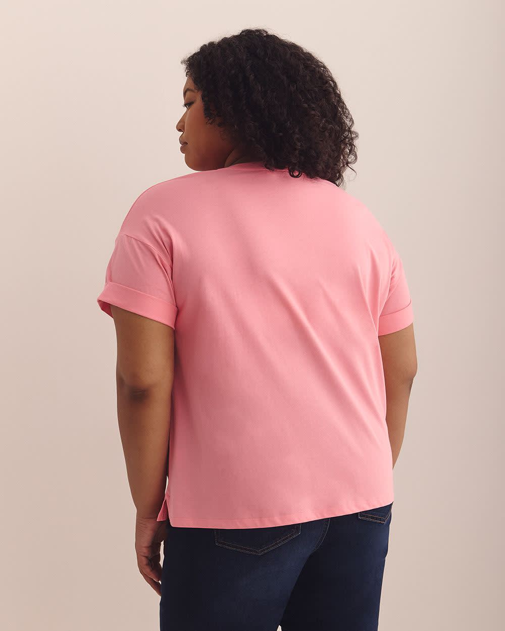 Boxy Short-Sleeve Crewneck T-Shirt - PENN. Essentials