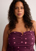 Heart-Neck Bustier Fit-and-Flare Midi Dress - Addition Elle
