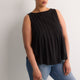 Sleeveless Swing Pintuck Knit Top