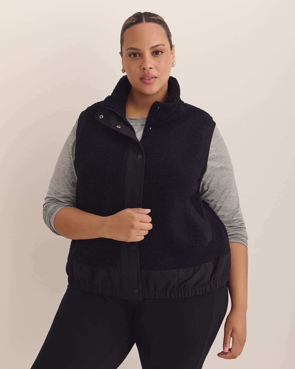 Veste en sherpa à col montant - Active Zone