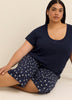 Straight-Leg Pyjama Capri Pant - ti Voglio