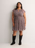 Fit and Flare Dress with Short Flutter Sleeves - Addition Elle
