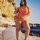 Honeycomb Textured Tankini Top with Convertible Straps
