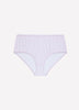 Lavender Gingham Cotton Full Brief - ti Voglio