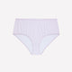 Lavender Gingham Cotton Full Brief - ti Voglio