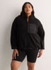Black Short Polar Fleece Jacket with Contrast Trim - Active Zone
