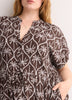 Responsible, Short Dolman-Sleeve Tiered Popover Dress