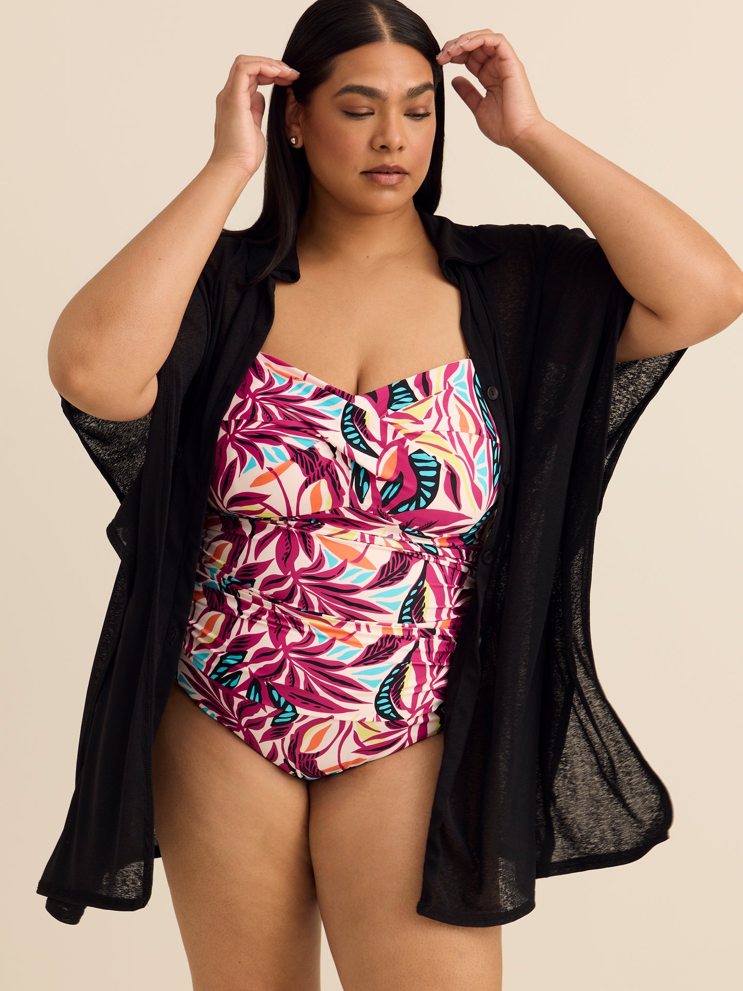 Lightweight Buttoned-Down Cover-Up Dress - Cover Me