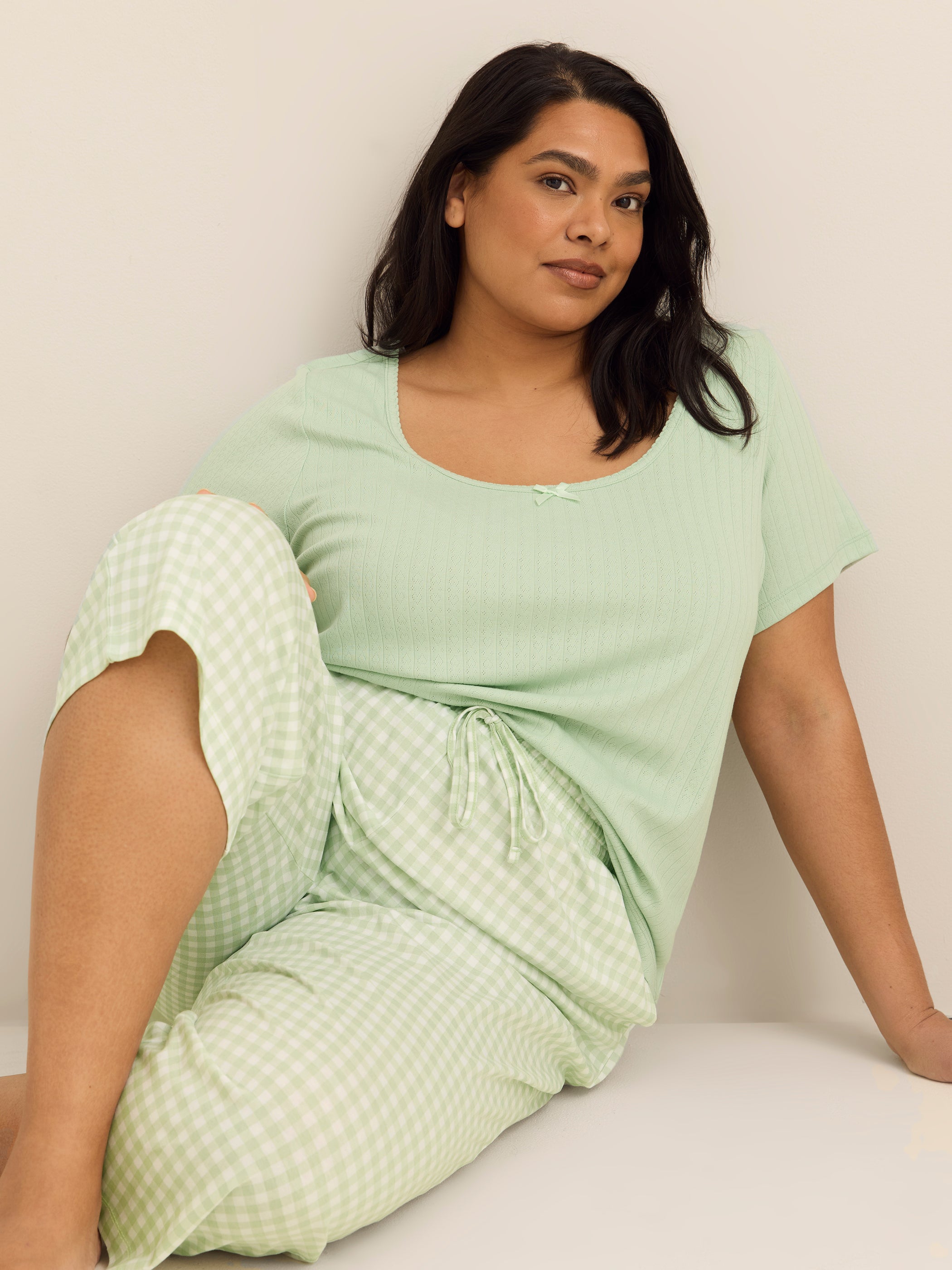 Straight-Leg Pyjama Capri Pant - ti Voglio