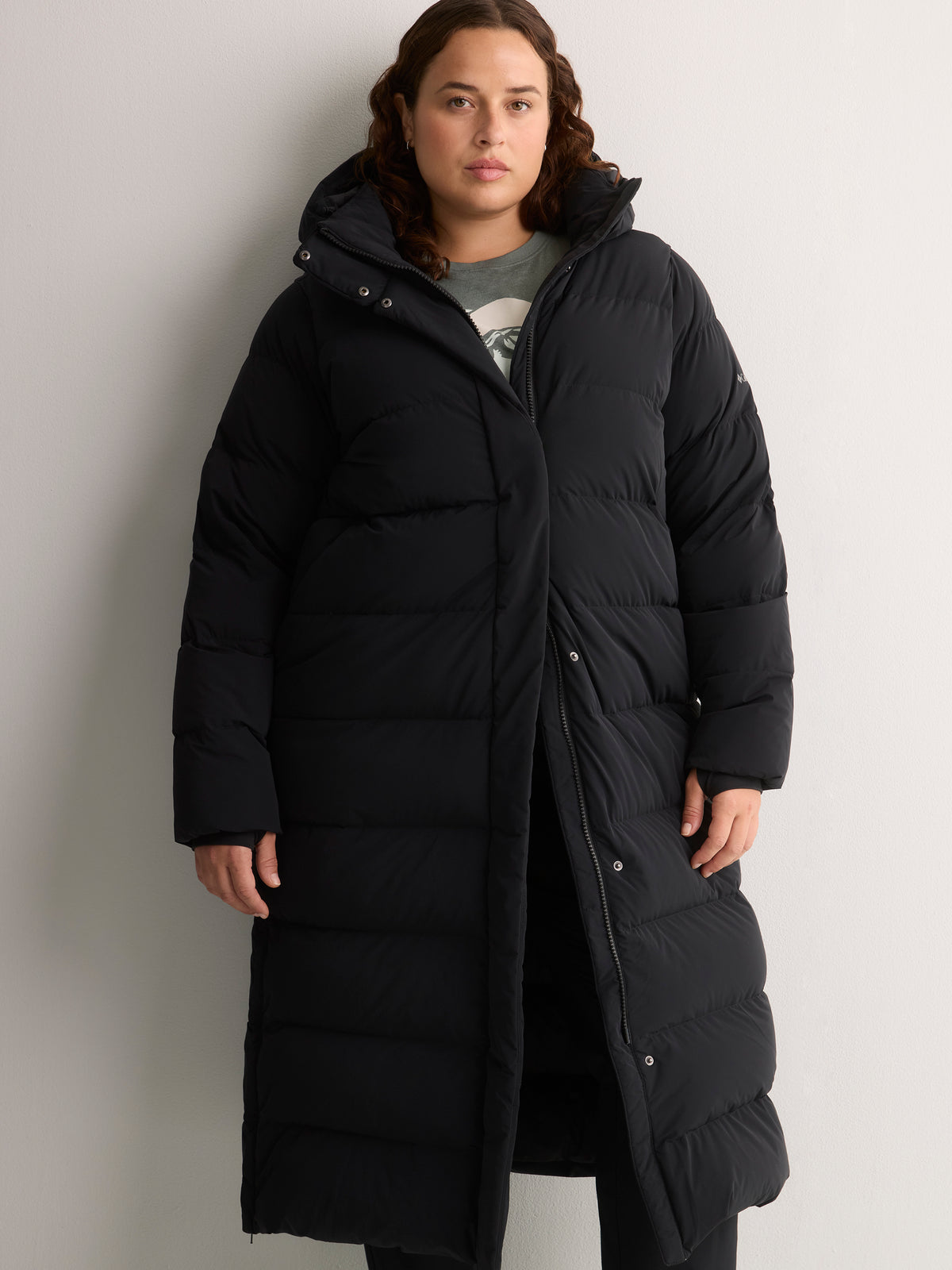 Amaze Long Hooded Puffer Jacket - Columbia