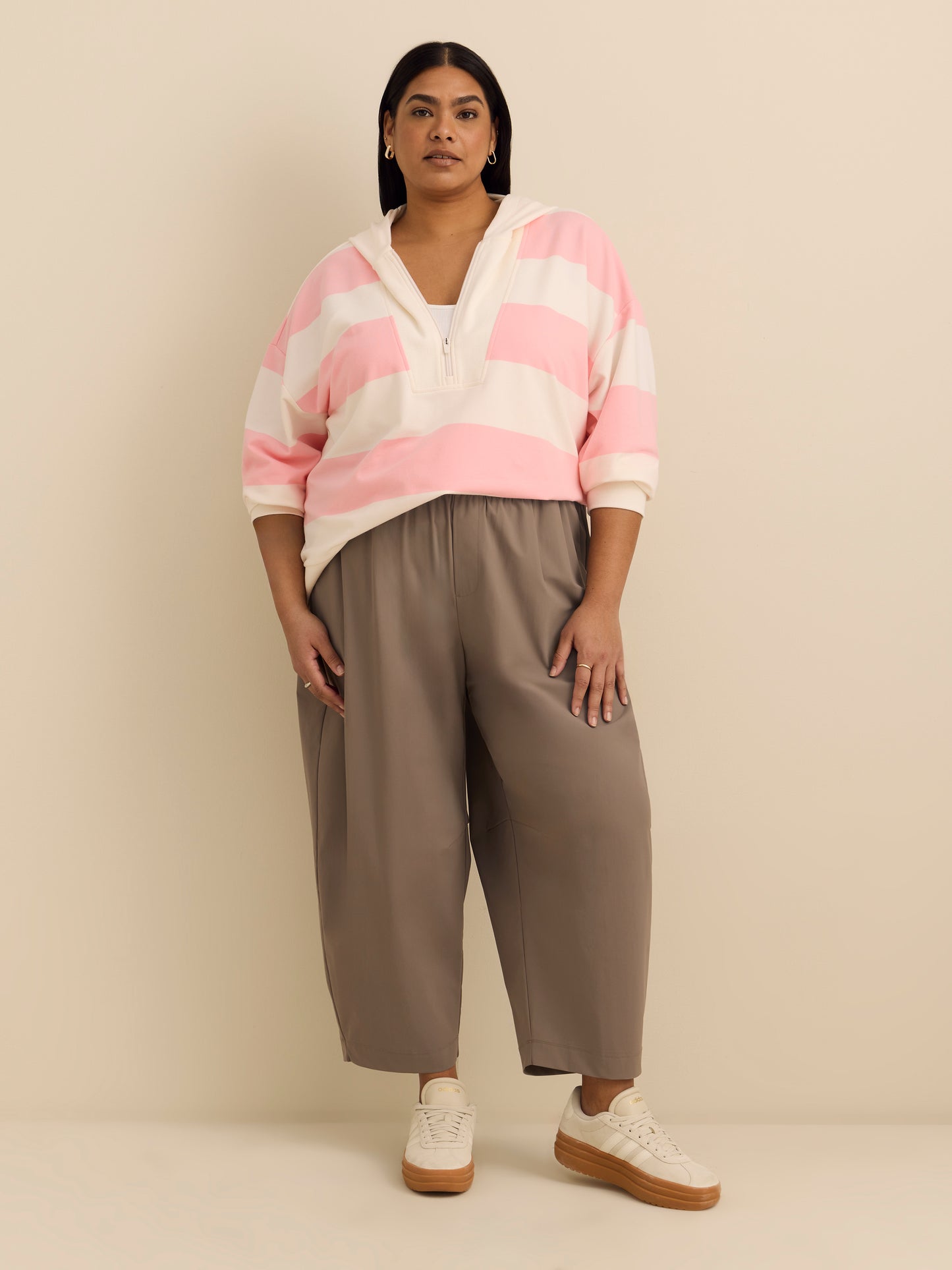 Long Pull-Over Sweatshirt with Hood - Active Zone