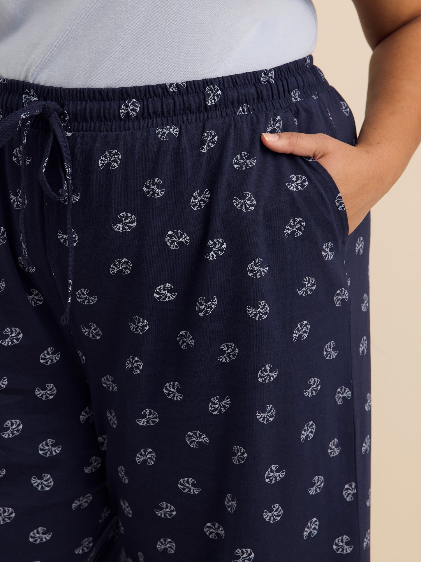 Printed Cotton Capri Jogger - ti Voglio
