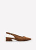 Wide Width, Ginger Microsuede Slingback Low-Heel Shoe - Naturalizer