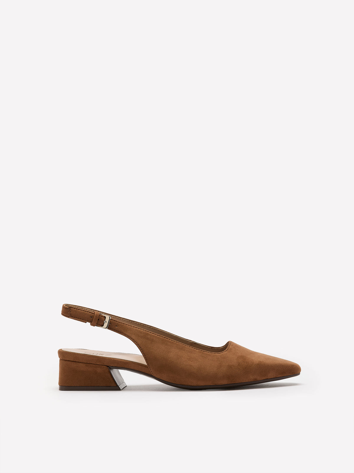 Wide Width, Ginger Microsuede Slingback Low-Heel Shoe - Naturalizer