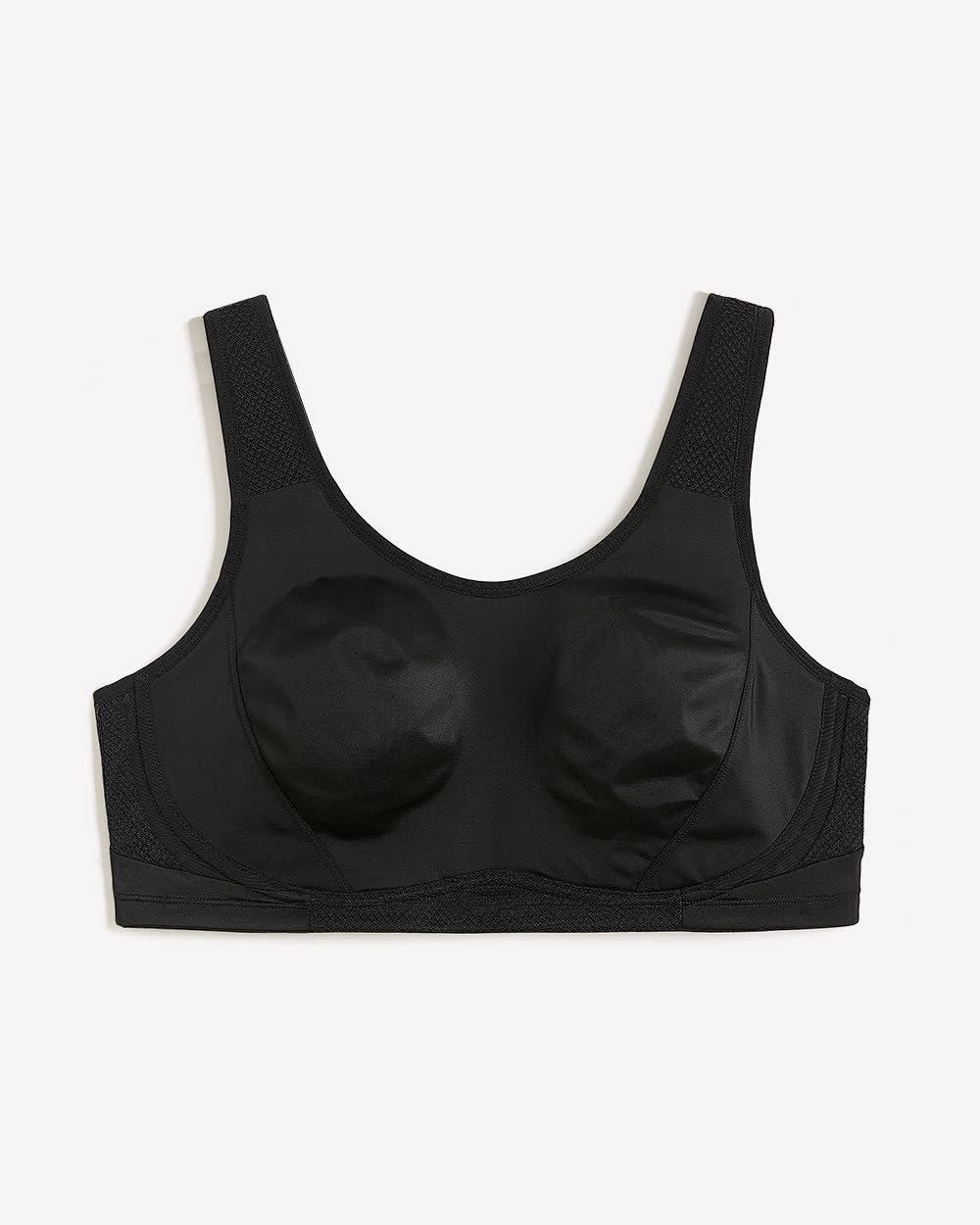 Soutien-gorge sport noir, sans armatures, maintien léger - Active Zone