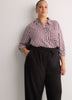 Black Workleisure Barrel-Leg Pull-On Pant