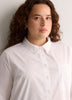 White Cotton Poplin Tunic Shirt