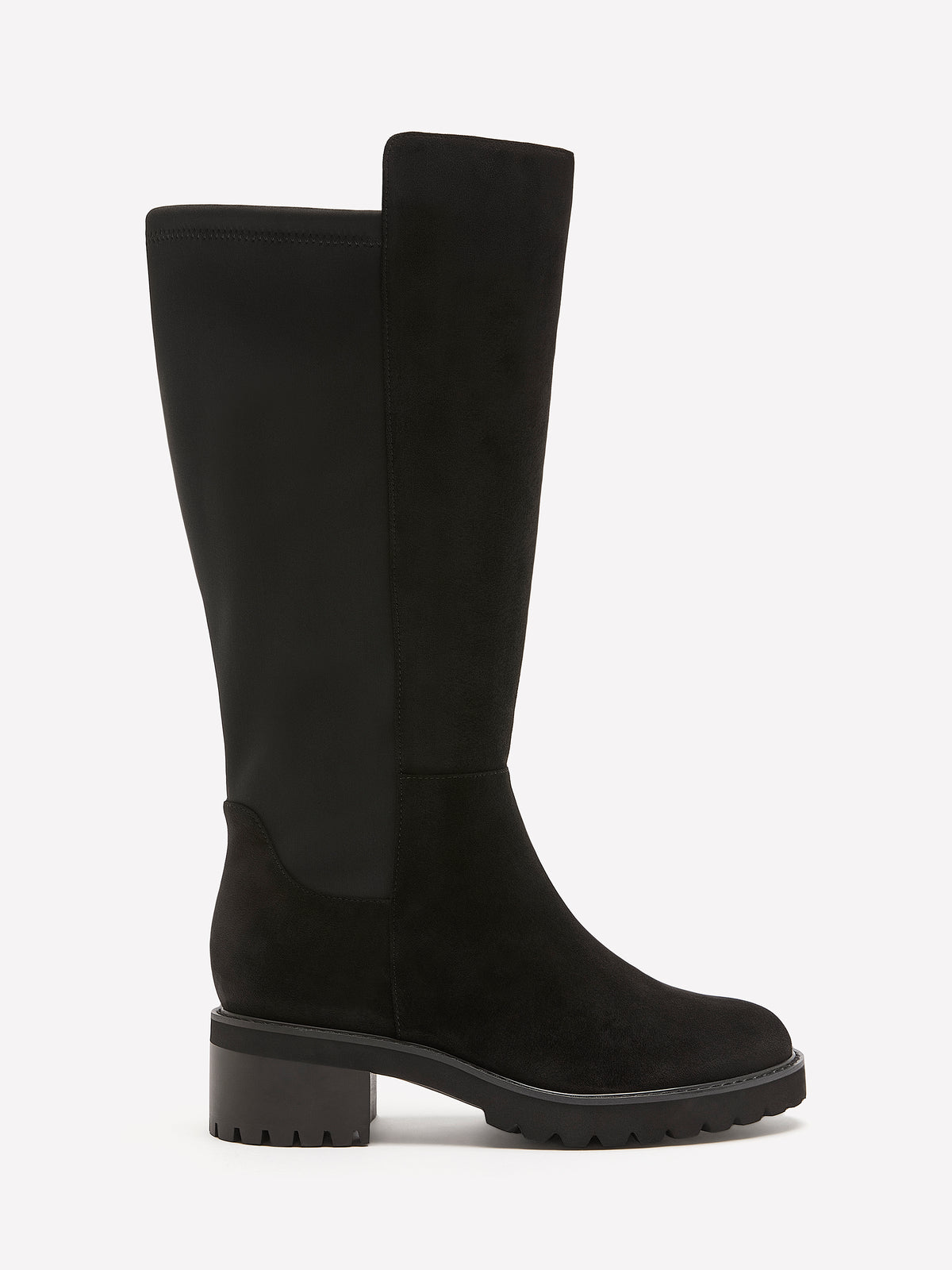 Wide Width, Black Andina Tall Microsuede Boot