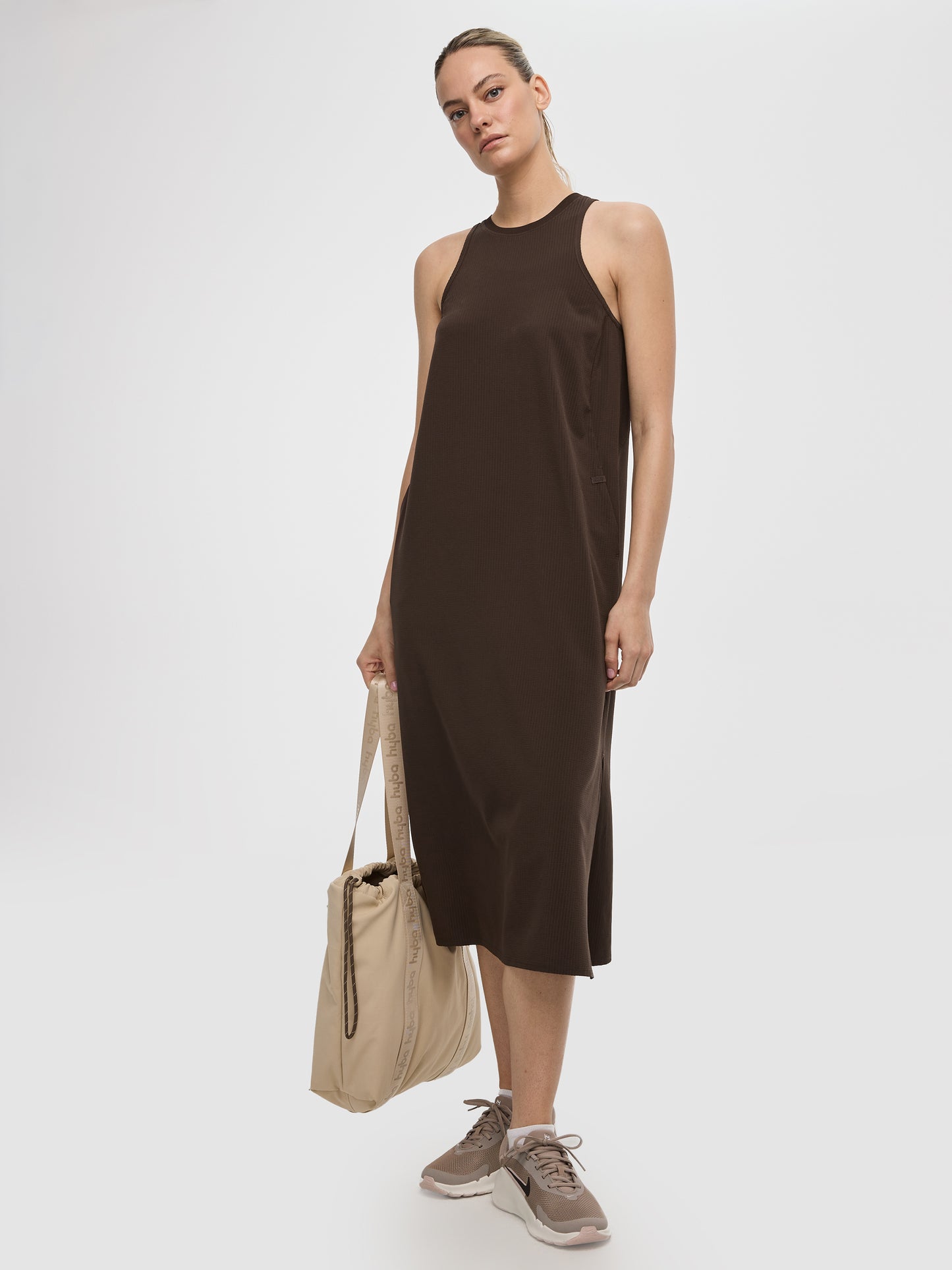 Sleeveless Midi Jacquard Dress - Hyba