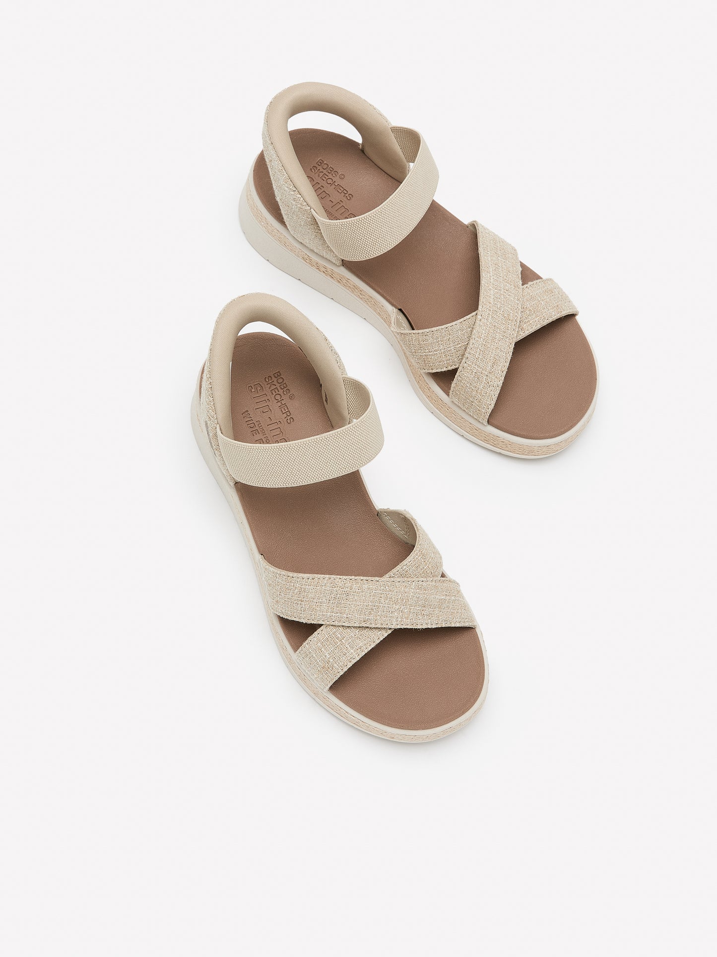 Wide Width, Bobs Sun Ray Slip-In Sandals - Skechers