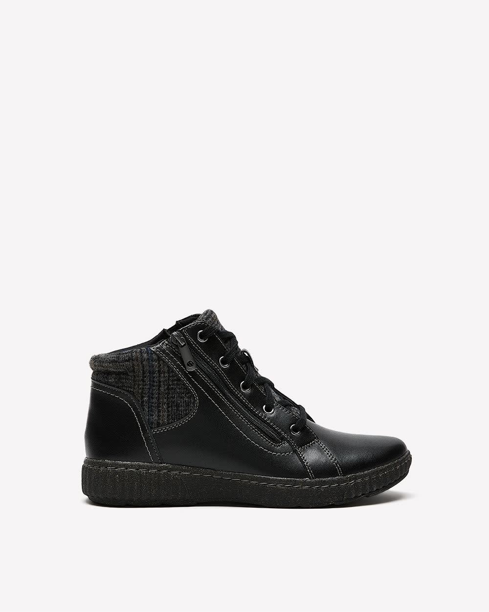 Bottillon lacé en cuir Caroline Spice, pied large - Clarks