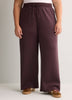 Responsible, Brown High-Rise Wide-Leg Pull-On Knit Pant - Active Zone
