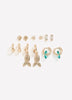 Assorted Mini Seashell Earrings, Set of 6