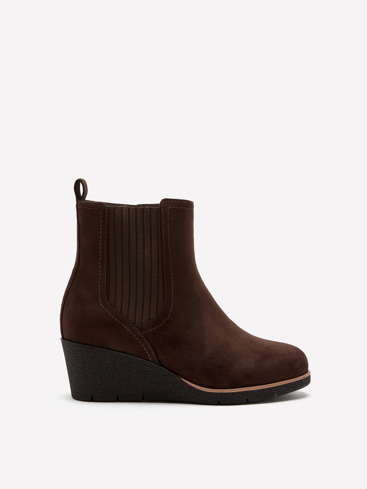 Extra Wide Width, Chelsea Microsuede Wedge Bootie