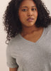 Boyfriend-Fit V-Neck T-Shirt - PENN. Essentials