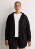 French Terry Hooded Open Cardigan - Active Zone