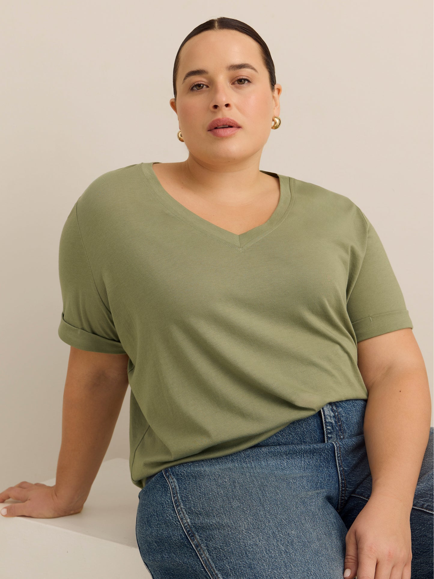 Responsible, Boyfriend-Fit Tee with Slits