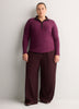 Responsible, Straight-Fit Long-Sleeve Ribbed Knit Polo Shirt