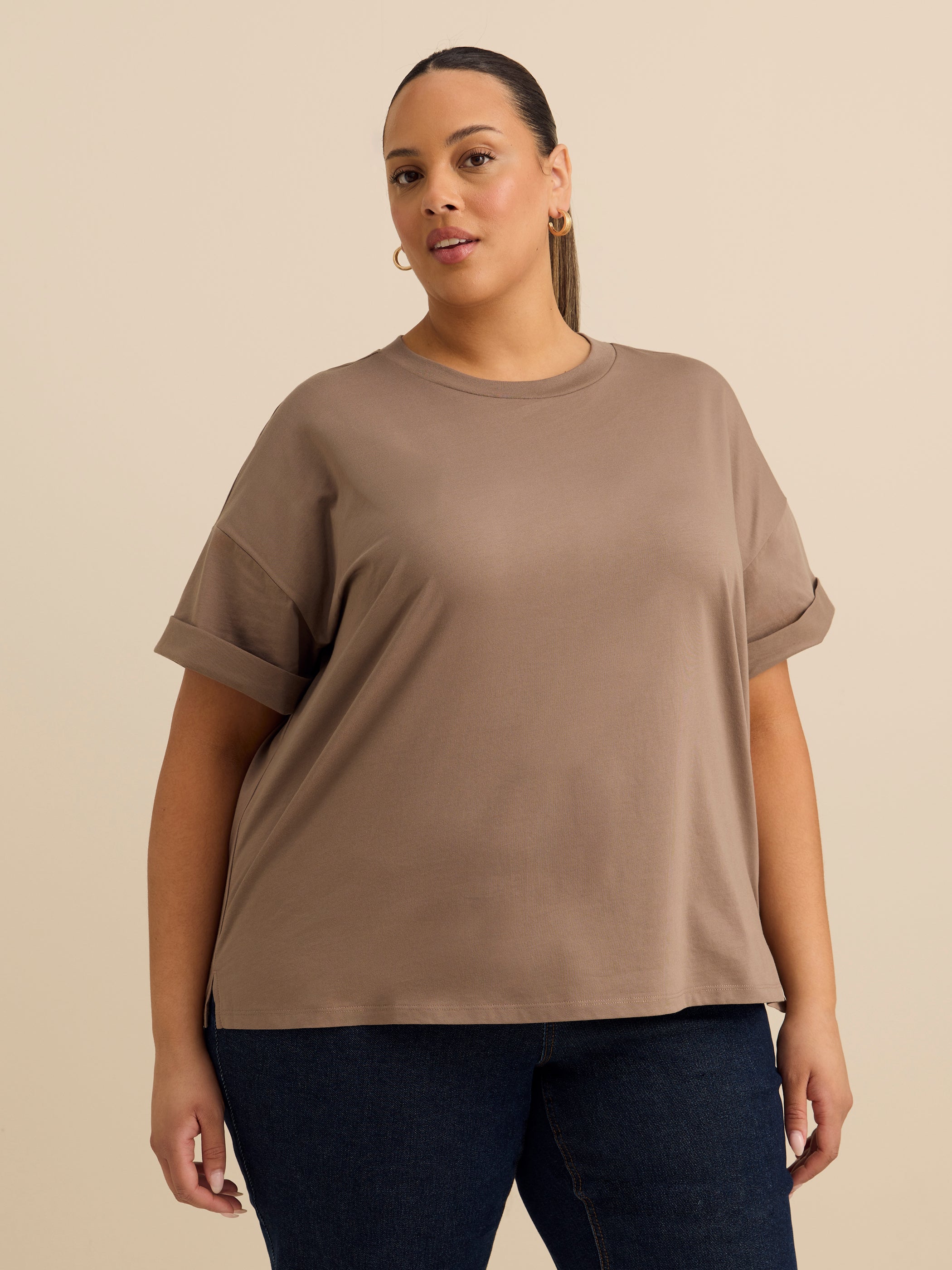 Boxy-Fit Crewneck Tee